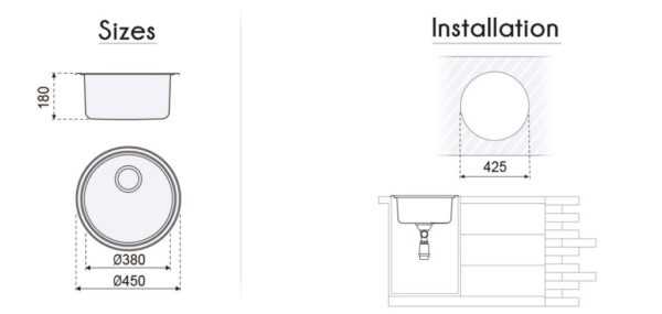Oslo Round Bowl Sink - Image 3