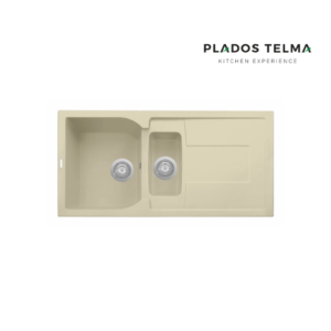 Telma Corax Bowl & Half Cream Sink
