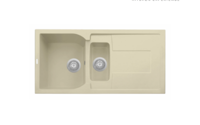Telma Corax Bowl & Half Cream Sink
