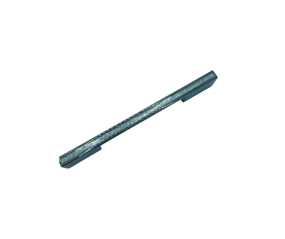 Glitter Handle Polished Black Chrome