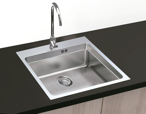 Boston T/M Square Bowl Sink with Tap Hole