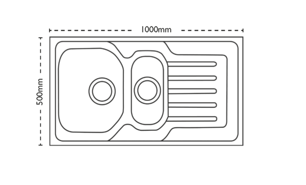 Onda 150 Bowl & Half Sink - Image 2
