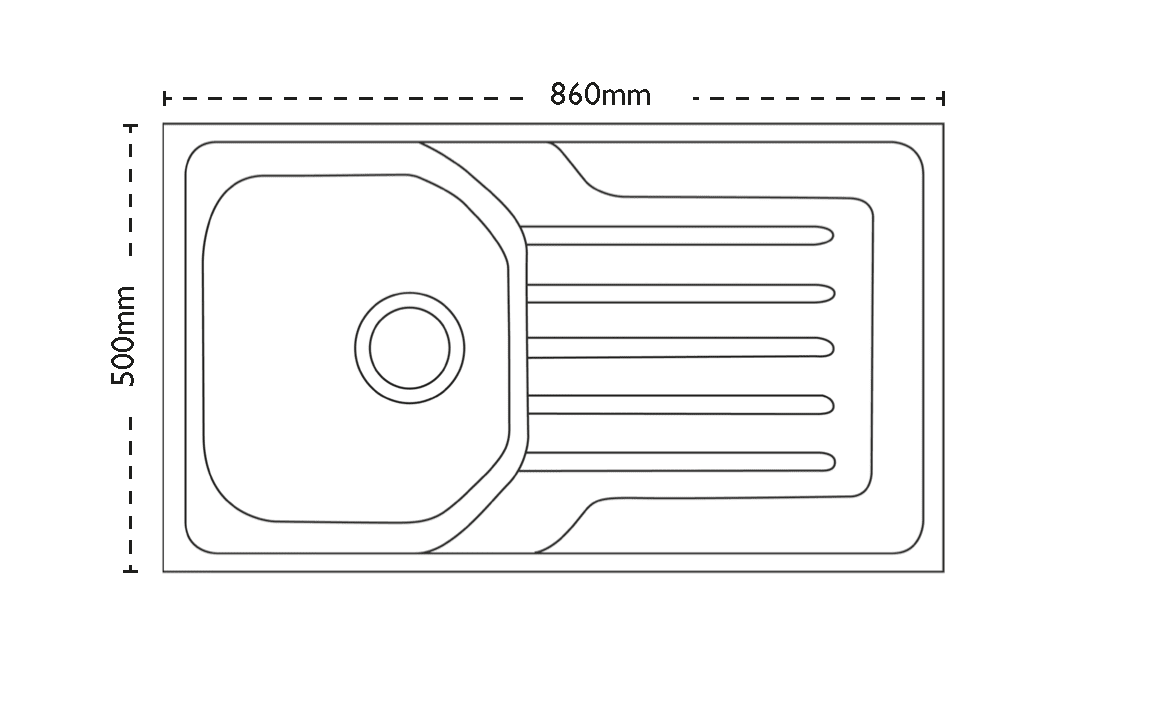 Onda 90 Single Bowl Sink - Image 2
