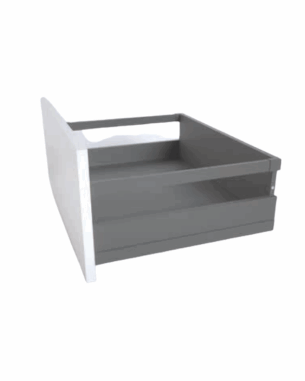 TEN1 180mm High Assembled Drawer, Round Railing, Storm Grey