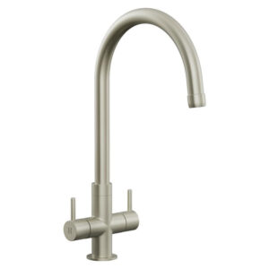 Varallo Twin Lever Swan Neck Tap