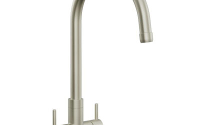 Varallo Twin Lever Swan Neck Tap