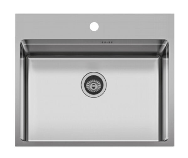 Boston T/M Square Bowl Sink with Tap Hole - Image 2