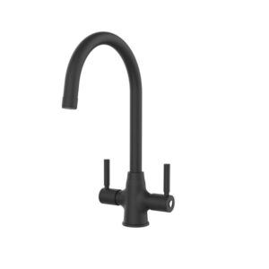 Davenport Brushed Brass Twin Lever Tap
