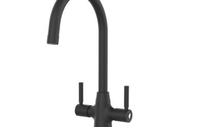Davenport Brushed Brass Twin Lever Tap